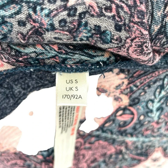 Free People Count Me In Trapeze Tunic Top Black Lace Pink Size Small - Picture 11 of 11